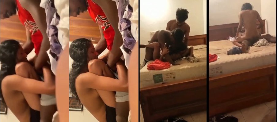 Lankan Threesome Blowjob and Fucking