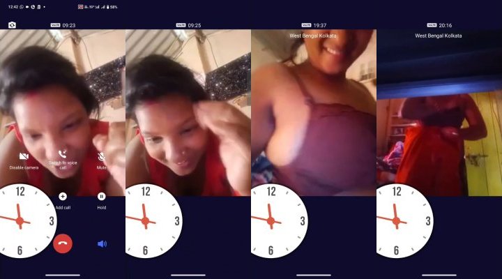 Sexy Desi Boudi Shows Lover On VC