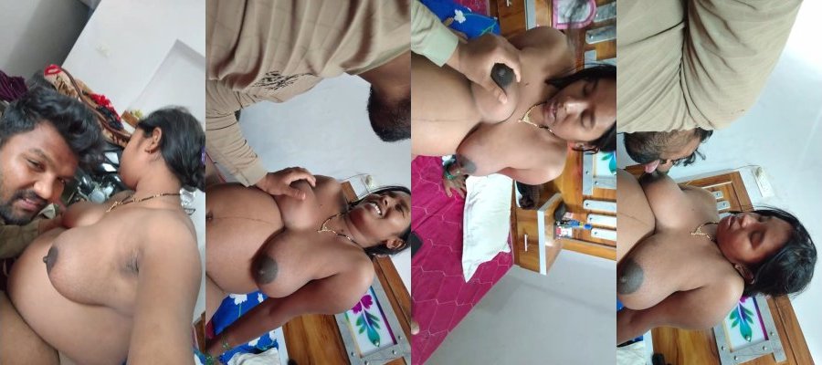 Desi Wife Boobs Sucking and Shows Pussy